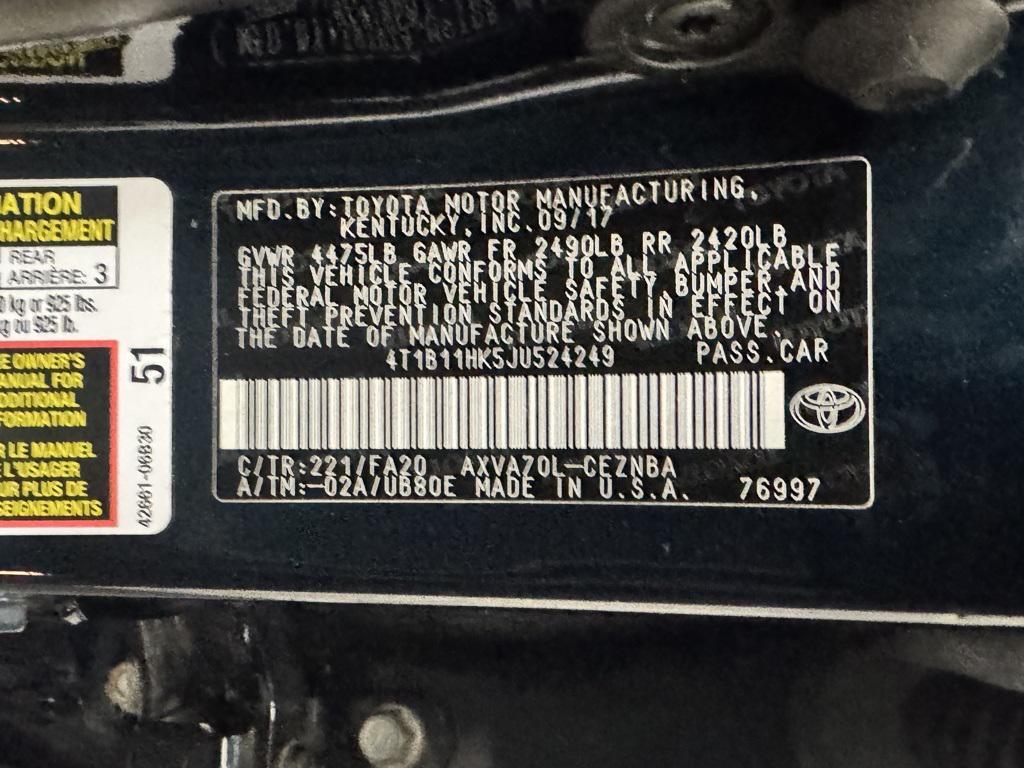 used 2018 Toyota Camry car, priced at $17,789