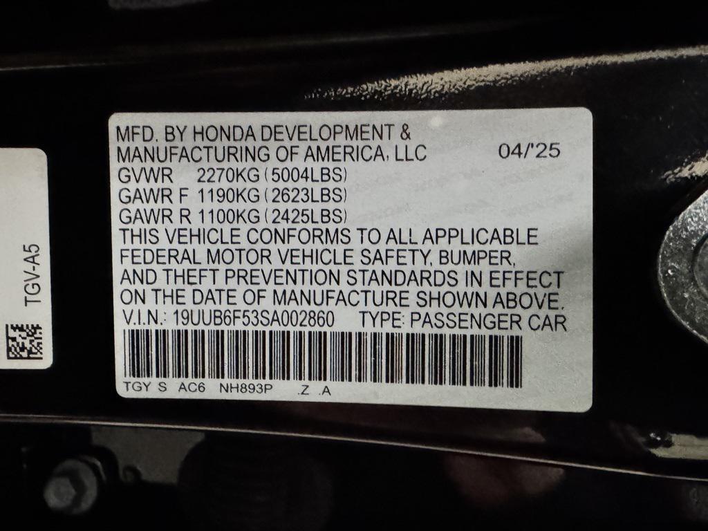 used 2025 Acura TLX car, priced at $42,990