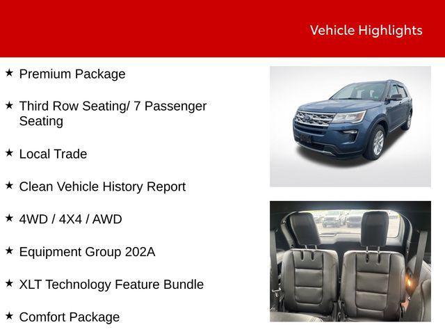used 2018 Ford Explorer car, priced at $17,465