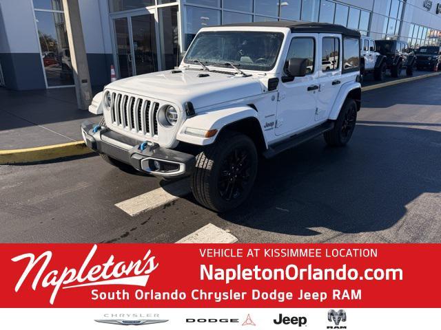 used 2022 Jeep Wrangler Unlimited 4xe car, priced at $25,264