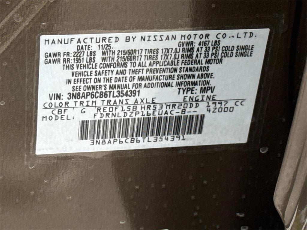 new 2026 Nissan Kicks car, priced at $26,059