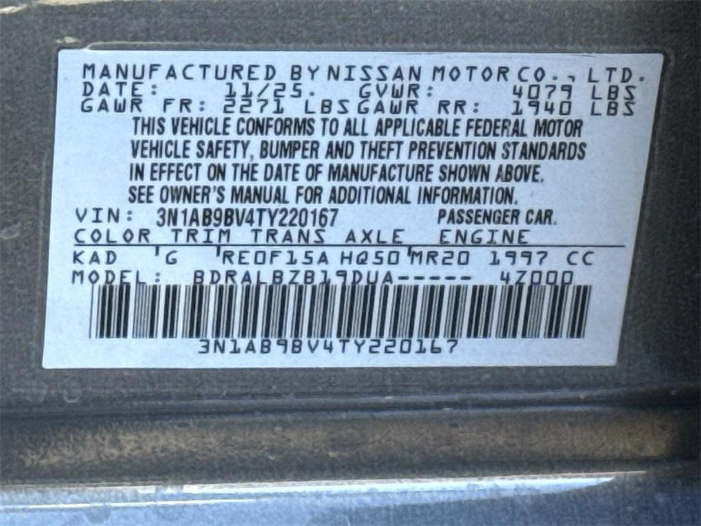 new 2026 Nissan Sentra car, priced at $23,577