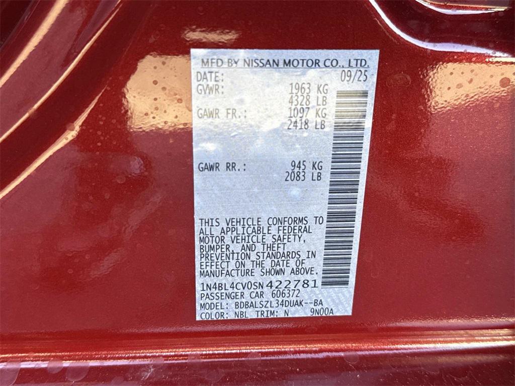 new 2025 Nissan Altima car, priced at $29,405