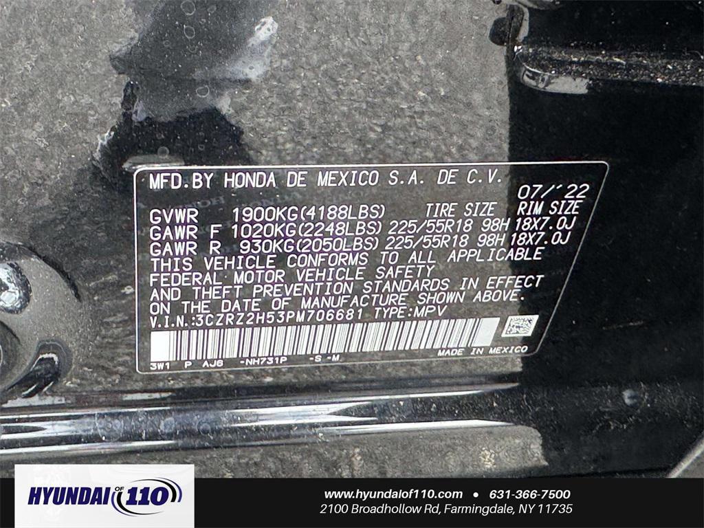 used 2023 Honda HR-V car, priced at $21,995