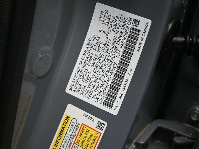 new 2026 Honda Civic car, priced at $28,245