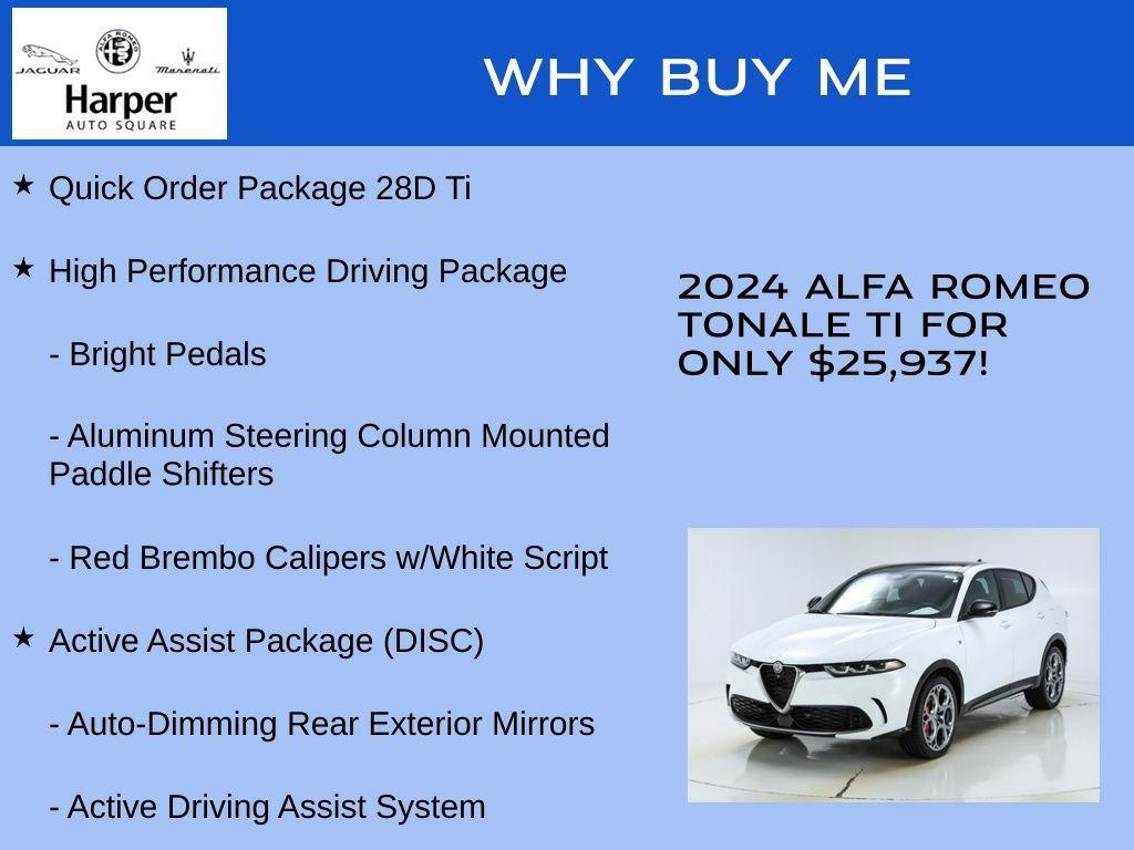 used 2024 Alfa Romeo Tonale car, priced at $25,937