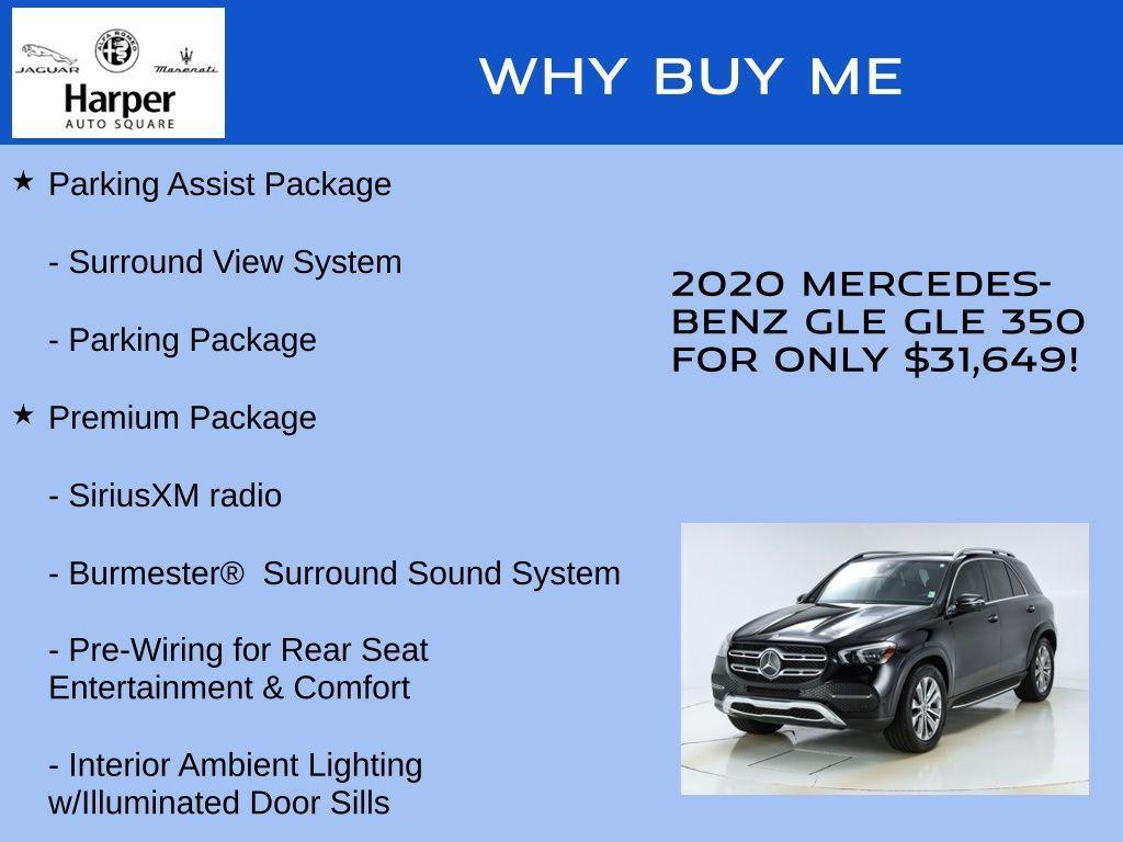 used 2020 Mercedes-Benz GLE 350 car, priced at $31,649