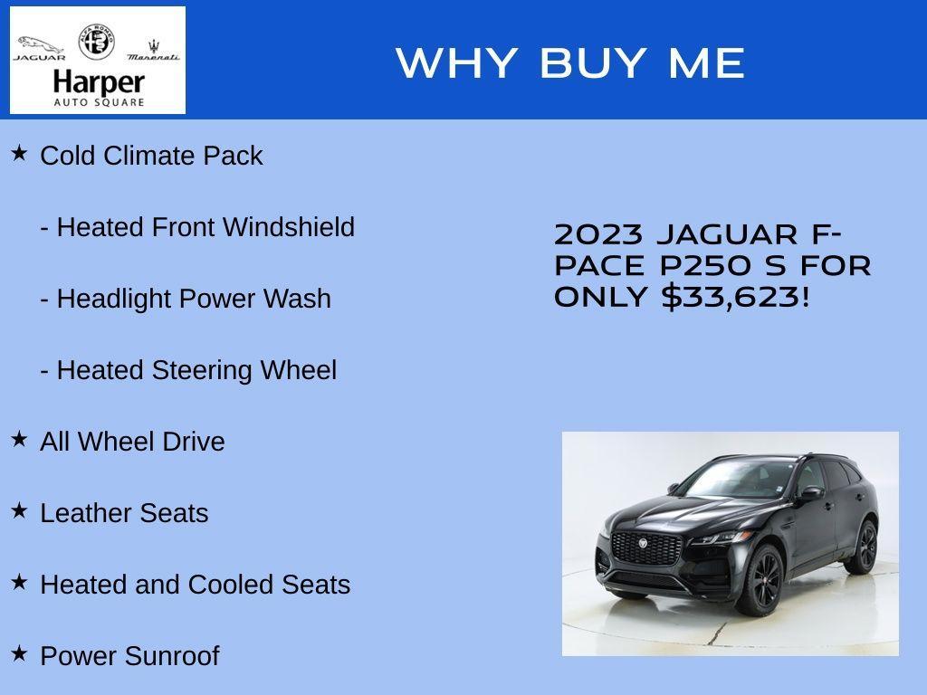 used 2023 Jaguar F-PACE car, priced at $33,623