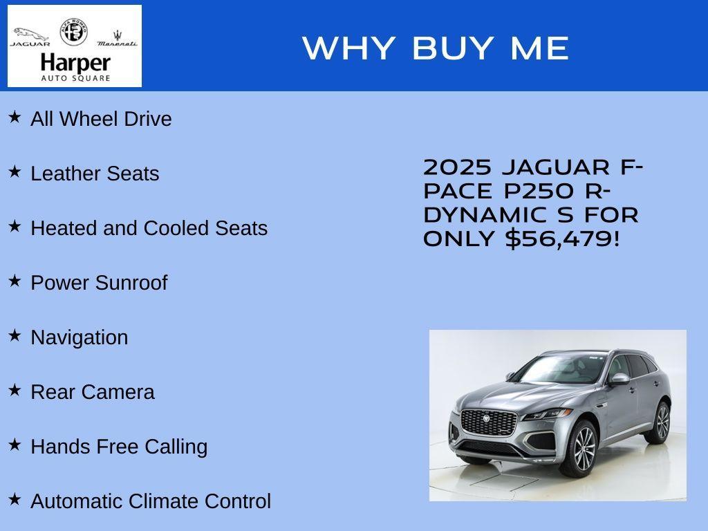 used 2025 Jaguar F-PACE car, priced at $56,479