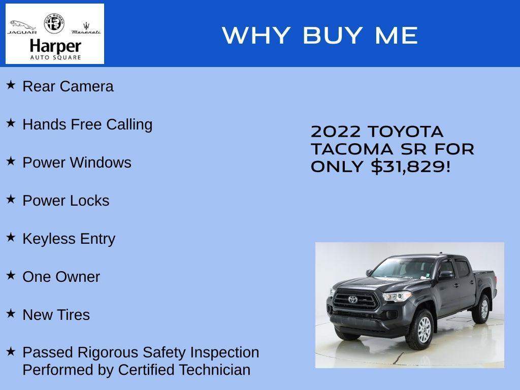 used 2022 Toyota Tacoma car, priced at $31,829