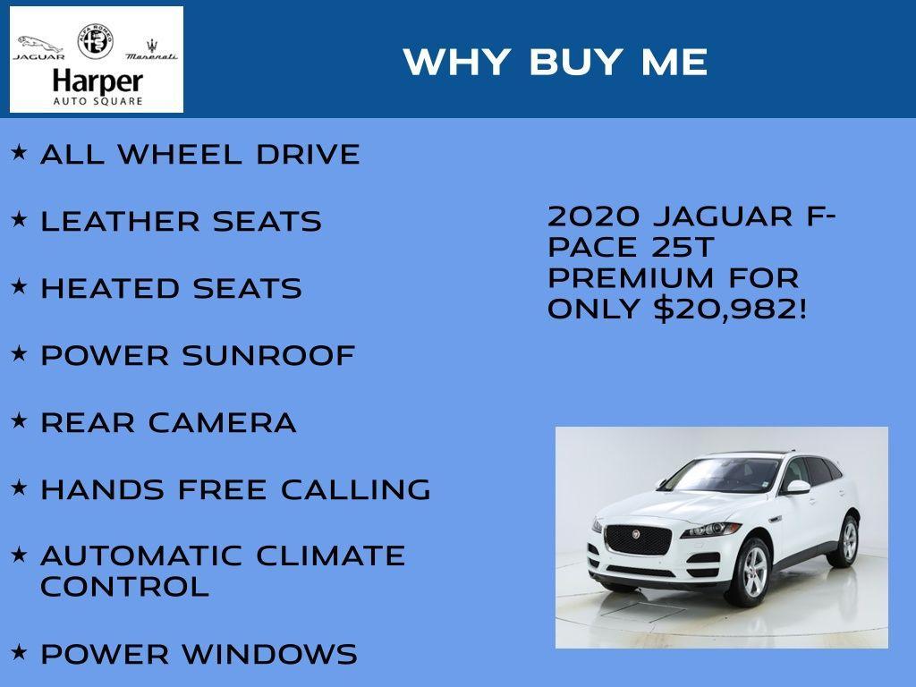used 2020 Jaguar F-PACE car, priced at $20,982