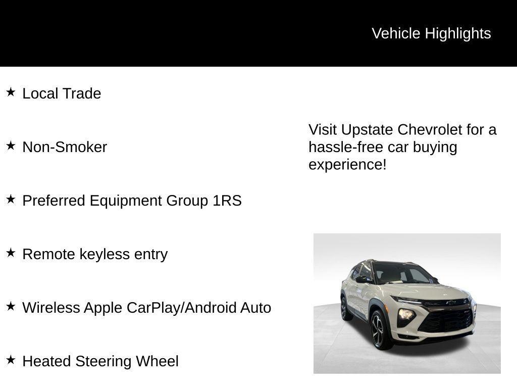 used 2023 Chevrolet TrailBlazer car, priced at $18,989