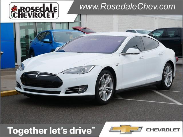 used 2014 Tesla Model S car, priced at $14,956