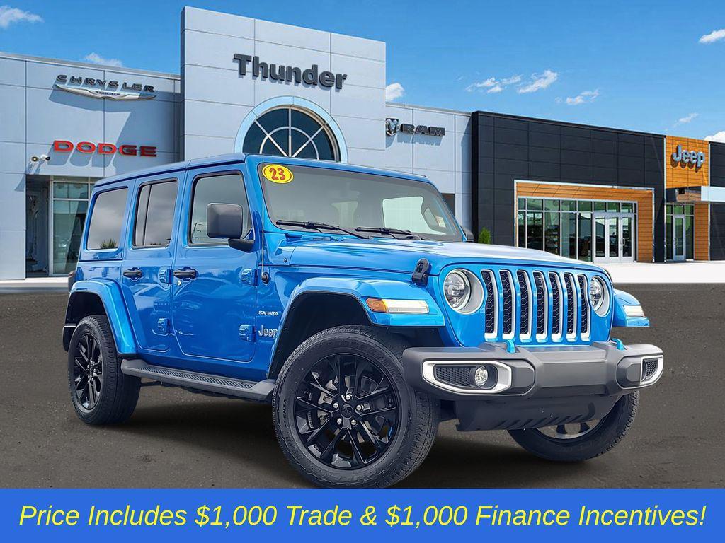 used 2023 Jeep Wrangler 4xe car, priced at $32,721