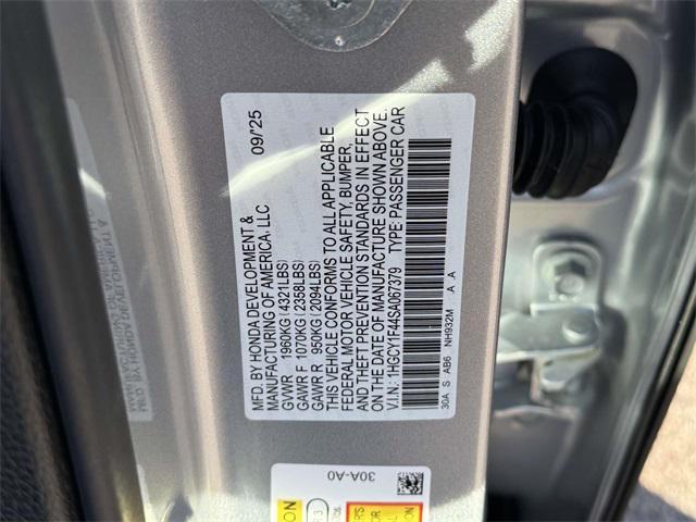 new 2025 Honda Accord car, priced at $31,755