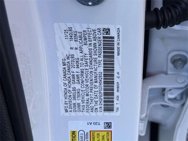 new 2026 Honda Civic car, priced at $28,245