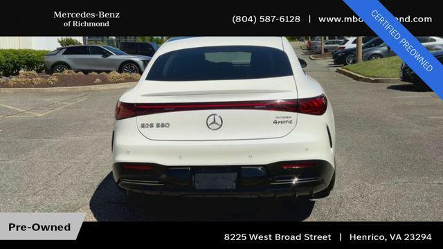used 2022 Mercedes-Benz EQS 580 car, priced at $50,998