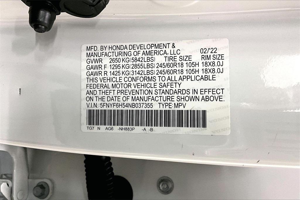 used 2022 Honda Pilot car, priced at $25,399