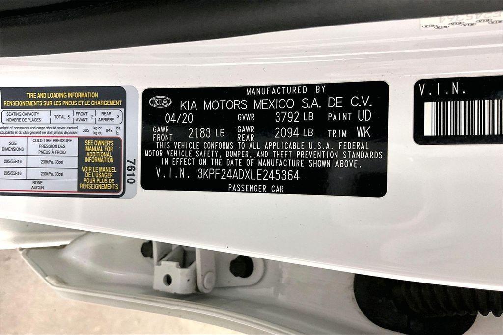 used 2020 Kia Forte car, priced at $11,499