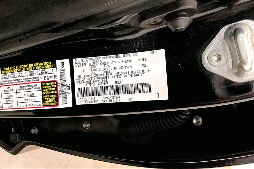 used 2021 Toyota Tundra car, priced at $36,398