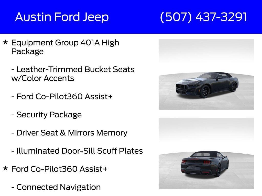 new 2025 Ford Mustang car, priced at $60,895