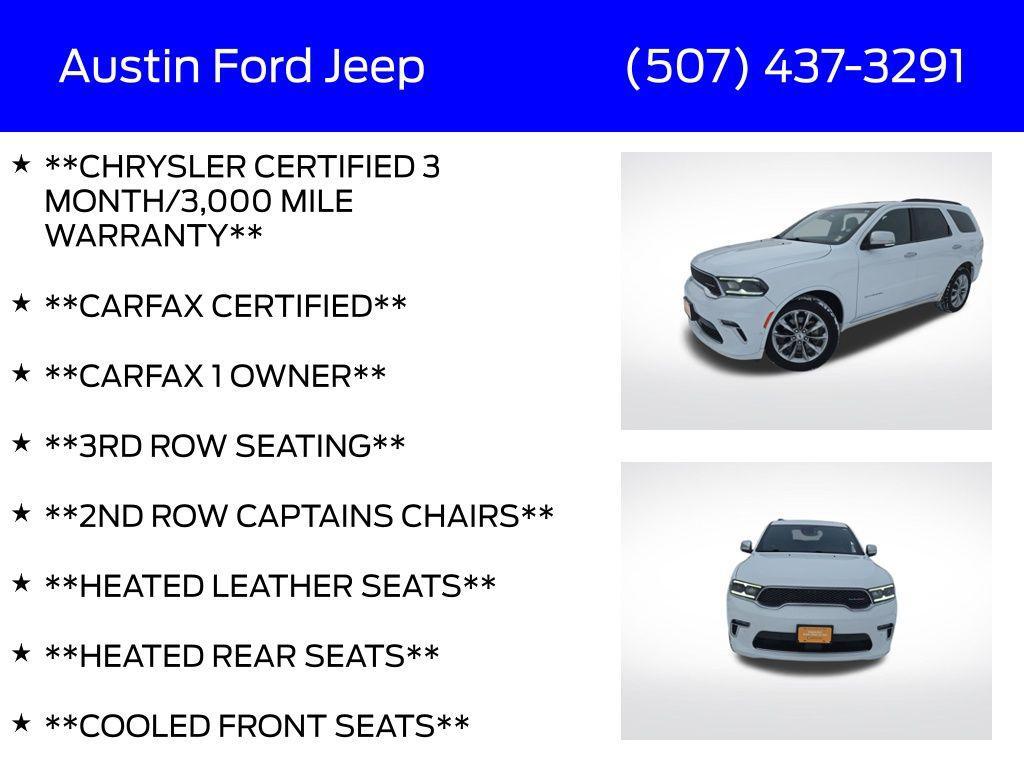 used 2021 Dodge Durango car, priced at $26,501
