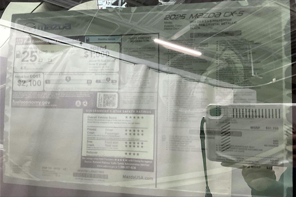 new 2025 Mazda CX-5 car, priced at $34,770