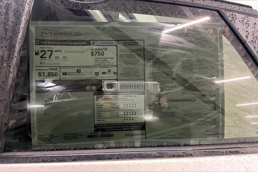 new 2026 Mazda CX-30 car, priced at $31,960