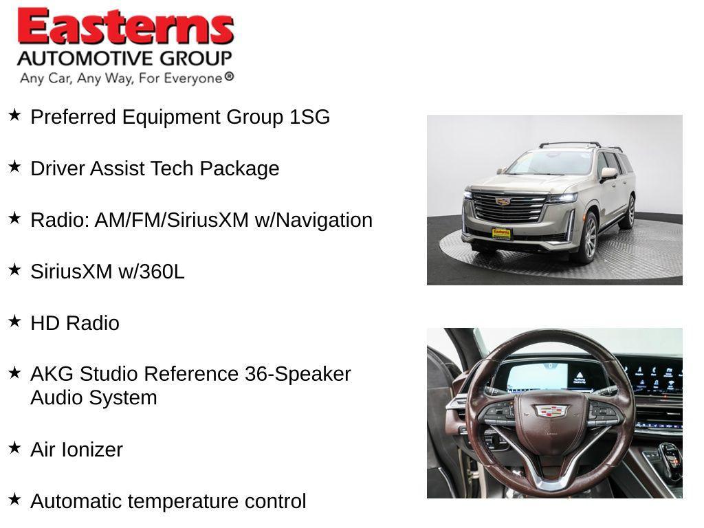 used 2021 Cadillac Escalade ESV car, priced at $57,690