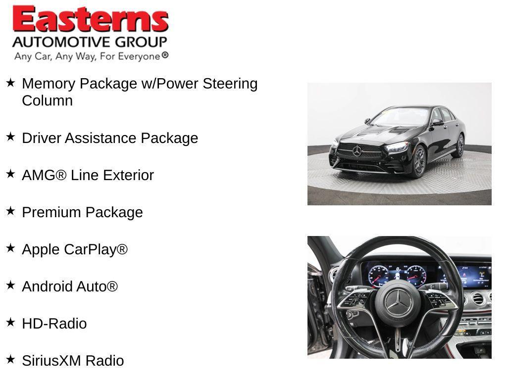 used 2021 Mercedes-Benz E-Class car, priced at $31,490