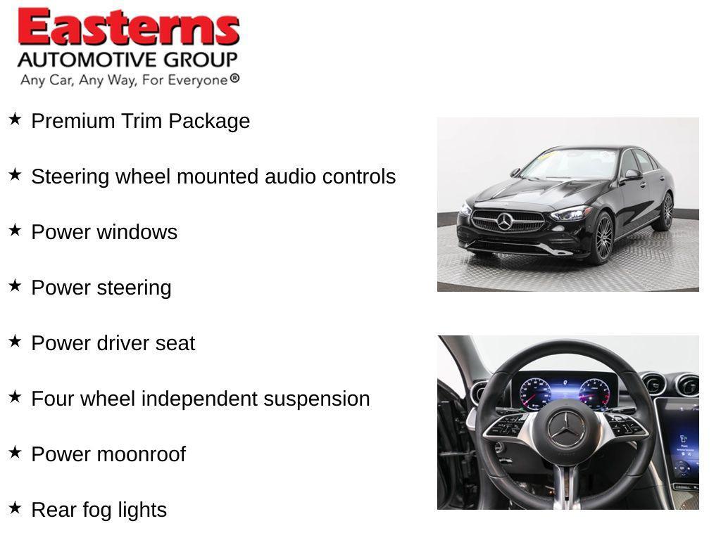used 2023 Mercedes-Benz C-Class car, priced at $35,950
