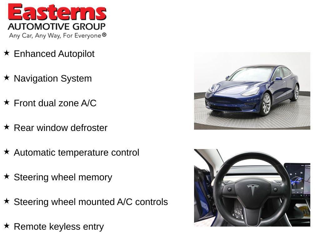 used 2019 Tesla Model 3 car, priced at $20,489