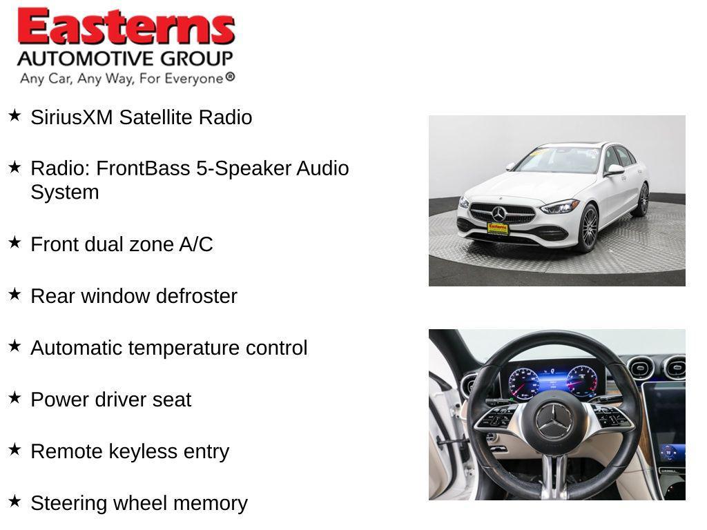 used 2023 Mercedes-Benz C-Class car, priced at $32,950