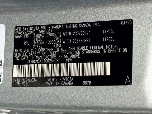 new 2026 Lexus RX 500h car, priced at $74,619