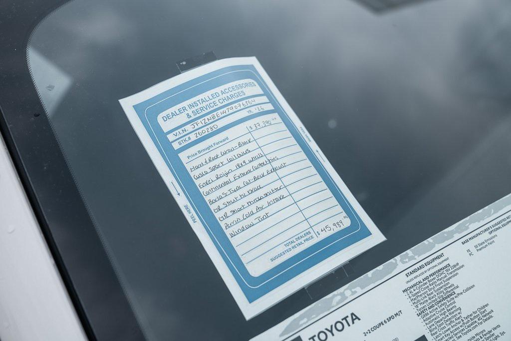 new 2026 Toyota GR86 car, priced at $45,989