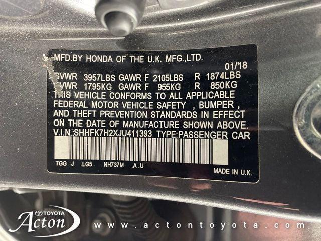 used 2018 Honda Civic car, priced at $16,792