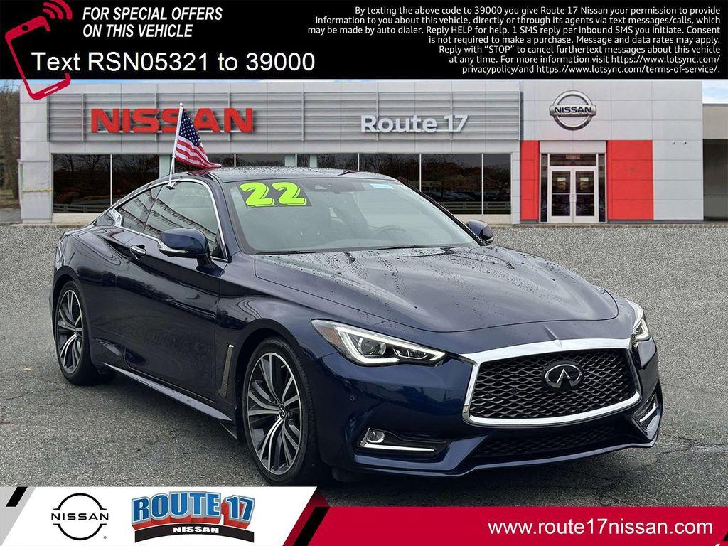 used 2022 INFINITI Q60 car, priced at $30,997