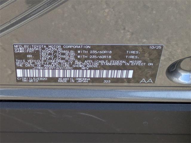 new 2026 Toyota bZ car, priced at $40,164