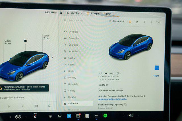 used 2019 Tesla Model 3 car, priced at $21,990