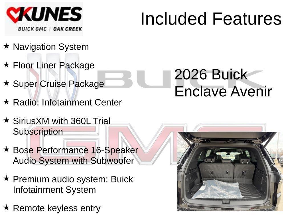 new 2026 Buick Enclave car, priced at $60,639