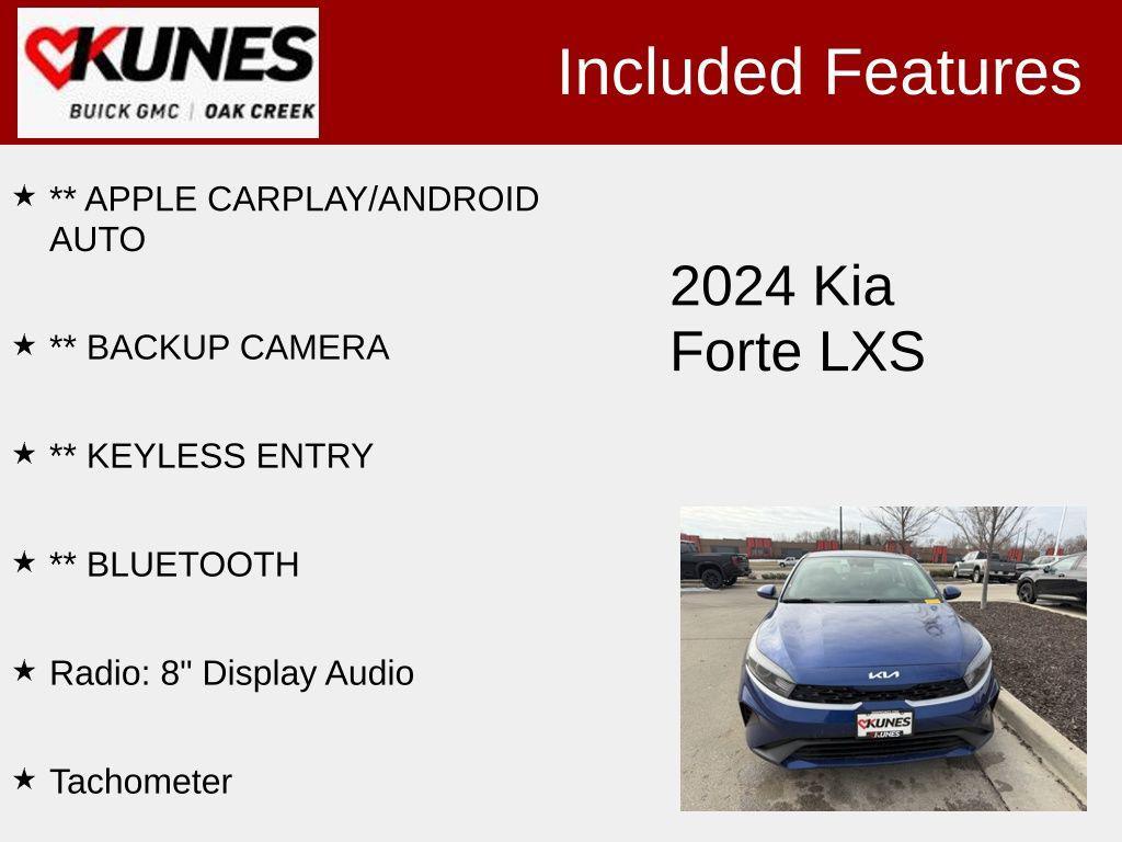 used 2024 Kia Forte car, priced at $17,518