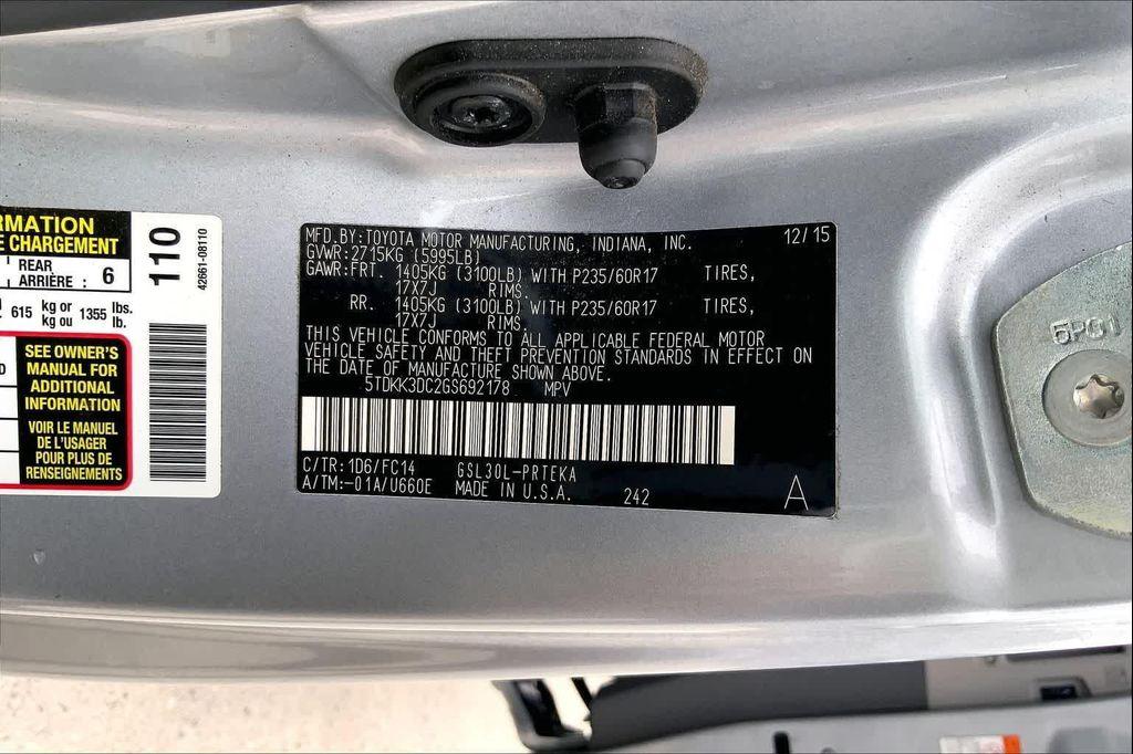 used 2016 Toyota Sienna car, priced at $19,698