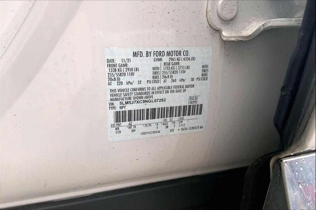 used 2022 Lincoln Aviator car, priced at $45,124