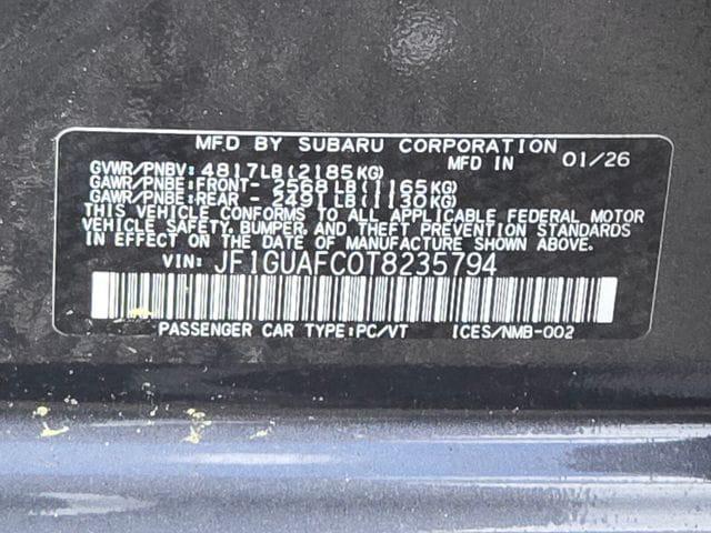 new 2026 Subaru Impreza car, priced at $26,444