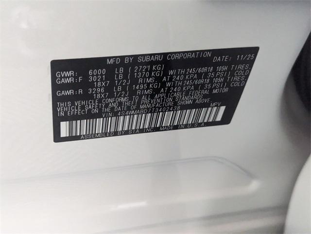 new 2026 Subaru Ascent car, priced at $42,839