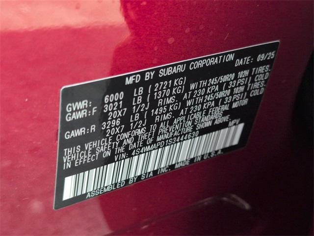 new 2025 Subaru Ascent car, priced at $49,046