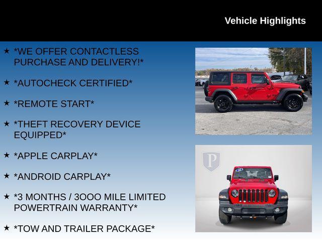 used 2022 Jeep Wrangler Unlimited car, priced at $28,500