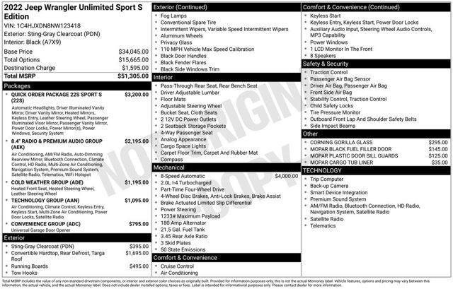 used 2022 Jeep Wrangler Unlimited car, priced at $25,939