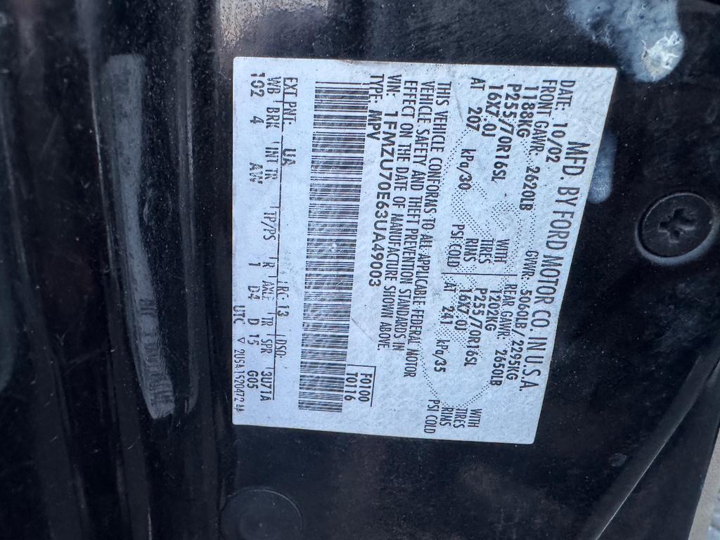 used 2003 Ford Explorer Sport car, priced at $3,095