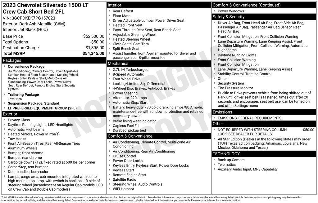 used 2023 Chevrolet Silverado 1500 car, priced at $39,863